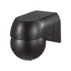 Czujnik ruchu ścienny 180st ruchoma główka czarny full black V-TAC VT-8028